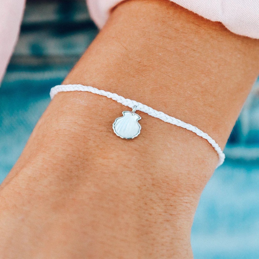 Pura Vida Real Shell Charm Bracelet NWT!